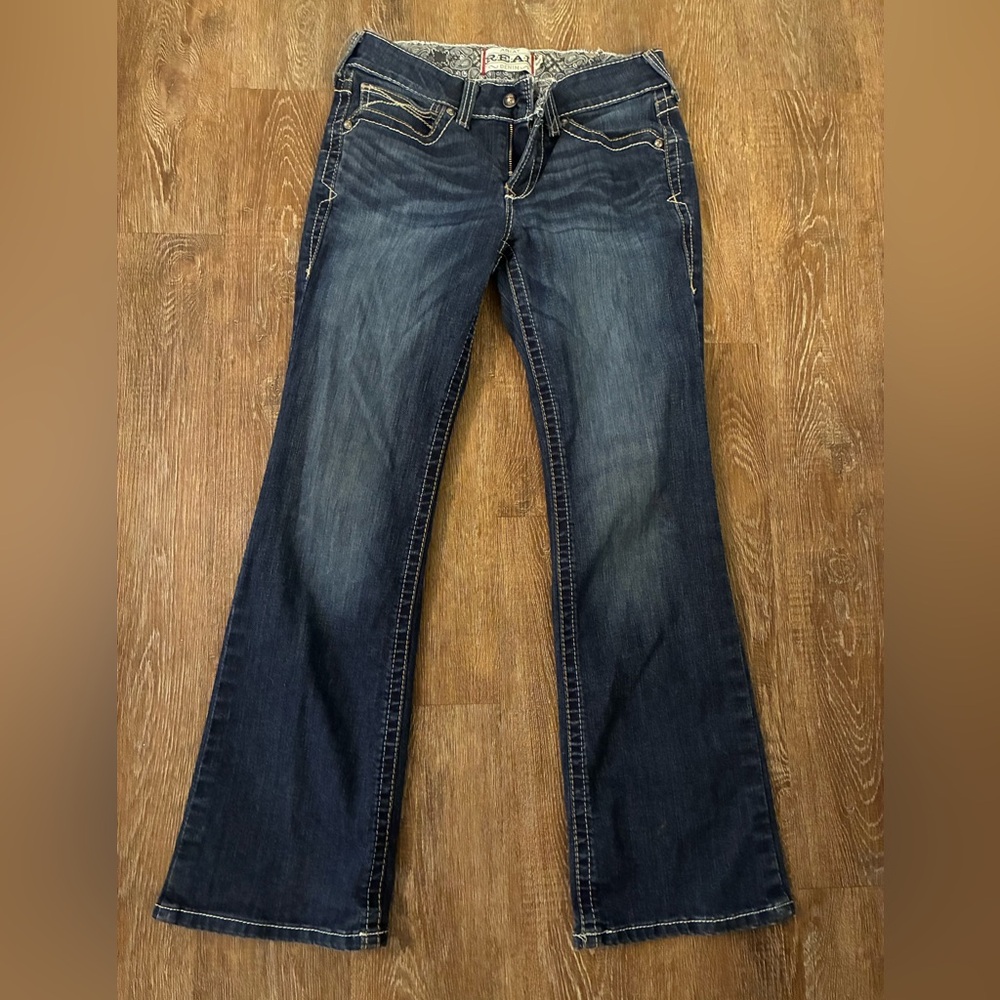 Ariat R.E.A.L. Denim Jeans 29S Bootcut Dark Wash Western Stretch Women’s